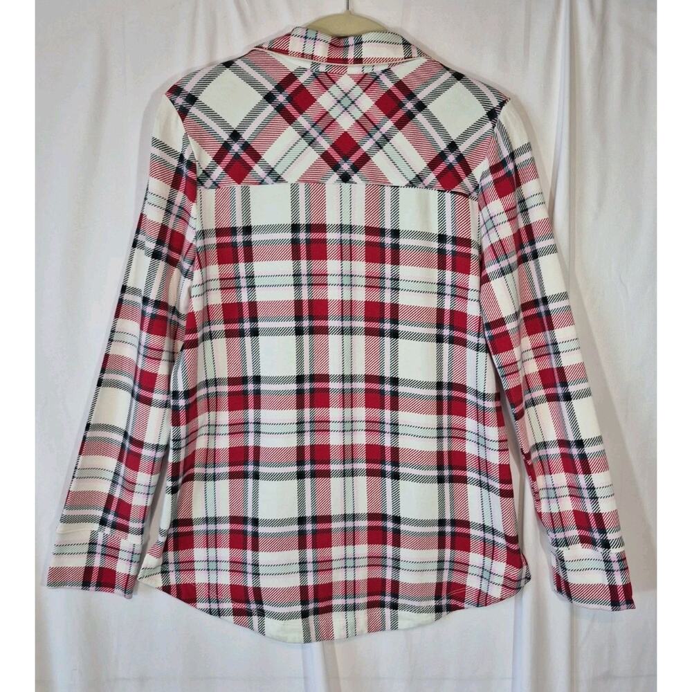 Soma Red Plaid Cotton Blend Pajama Set NWT Small Holiday - Picture 9 of 16